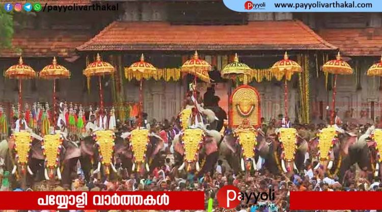 വർണങ്ങളുടെ വിസ്മയ ചെപ്പ് തുറന്ന് ‘തൃശൂർ പൂരം കുടമാറ്റം’