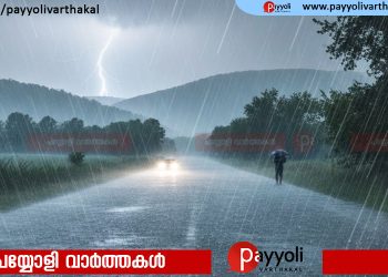 അറബിക്കടലിനു മുകളിൽ ശക്തി കൂടിയ ന്യൂനമർദ്ദം; സംസ്ഥാനത്ത് വീണ്ടും മഴ കനക്കുന്നു,അടുത്ത അഞ്ച് ദിവസം കേരളത്തിലെ വിവിധ ജില്ലകളിൽ മഴ