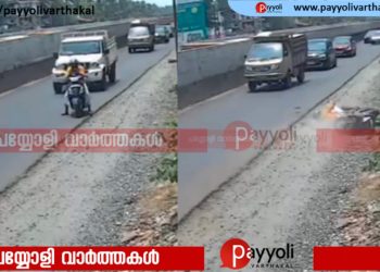 നന്തിയിൽ പിക് അപ്പ് വാൻ നിർത്തിയിട്ട സ്കൂട്ടറിലിടിച്ച്അപകടം: യുവാവിന് പരുക്ക്