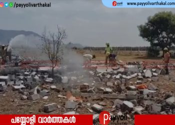 കമ്പത്ത് പടക്ക നിർമാണശാലയിൽ തീപ്പിടിത്തം; രണ്ടുപേർ വെന്തുമരിച്ചു