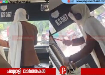 സ്‌റ്റോപ്പ് ഇല്ലാത്തിടത്ത് ബസ് നിർത്തണമെന്ന് യുവതി; തയ്യാറാകാത്തതിൽ പ്രകോപിതയായി കെഎസ്ആർടിസി ബസിന്റെ ചില്ല് അടിച്ചുതകർത്തു