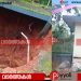 കുളിക്കാനായെത്തിയപ്പോൾ കാണുന്നത് വൻ ഗർത്തം: മൂരാട് ഓയിൽ മില്ലിൽ വീടിനോട് ചേർന്ന കുളിമുറിയും കിണറും ഒന്നിച്ച് ഭൂമിക്കടിയിലേക്ക് താഴ്ന്നു