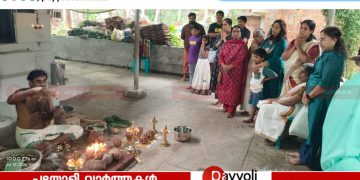 മരളൂർ പരദേവത ക്ഷേത്രത്തിൽ പ്രതിഷ്ഠ ദിനം ആഘോഷിച്ചു