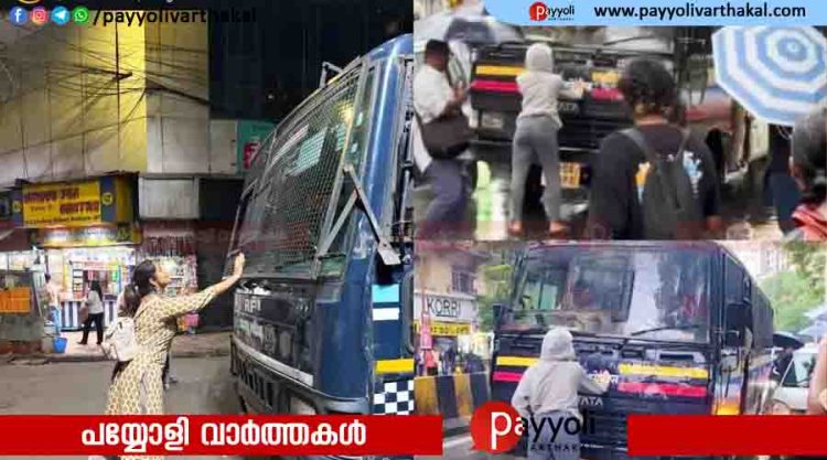 മുംബൈ മോഡലിനെ അനുകരിച്ച് നവ്യാ നായർ;പോലീസ് വാഹനത്തിന് മുന്നിൽനിന്ന് ചിത്രം,നിമിഷങ്ങൾക്കകം പിൻവലിച്ചു