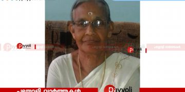 വിയ്യൂർ മഠത്തിൽ ശാരദ അമ്മ (മന്നത്ത് -പനായി) അന്തരിച്ചു