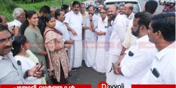 ദേശീയ പാതയിലെ ബൈപ്പാസ് എൻട്രി, എക്സിറ്റ് സംബന്ധിച്ച് ആശങ്ക: എം എൽ എ യുടെ നേതൃത്വത്തിൽ സ്ഥല പരിശോധന